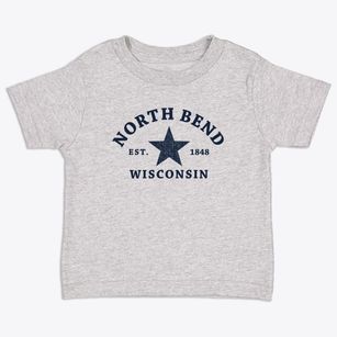 North Bend Wisconsin Star Toddler T-Shirt