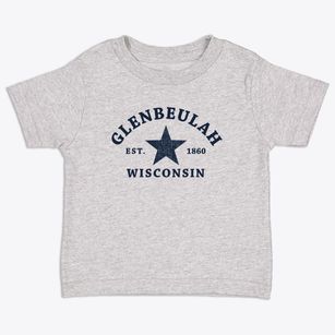 Glenbeulah Wisconsin Star Toddler T-Shirt