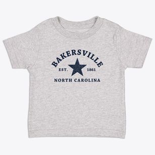 Bakersville North Carolina Star Toddler T-Shirt