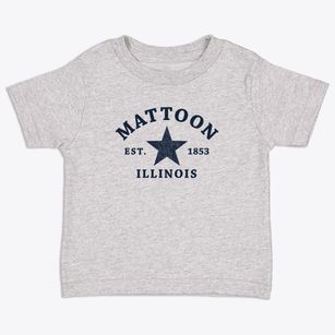 Mattoon Illinois Star Toddler T-Shirt