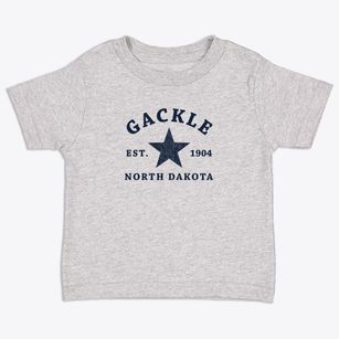 Gackle North Dakota Star Toddler T-Shirt