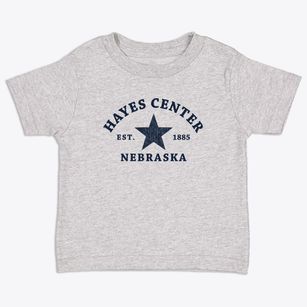 Hayes Center Nebraska Star Toddler T-Shirt