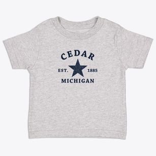 Cedar Michigan Star Toddler T-Shirt