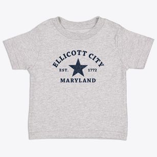 Ellicott City Maryland Star Toddler T-Shirt