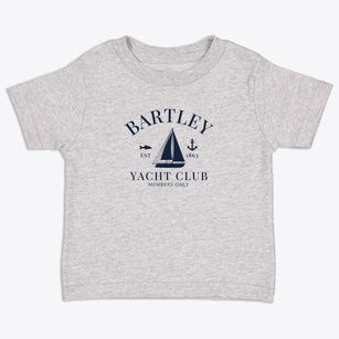 Bartley West Virginia Yacht Club Toddler T-Shirt