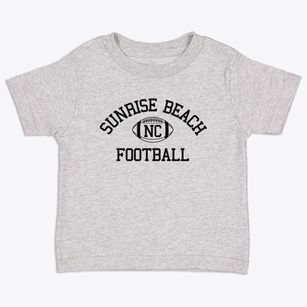 Sunrise Beach North Carolina Football Toddler T-Shirt