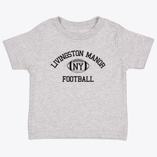 Livingston Manor New York Football Toddler T-Shirt