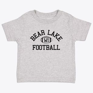 Bear Lake Wisconsin Football Toddler T-Shirt