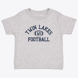 Twin Lakes Wisconsin Football Toddler T-Shirt