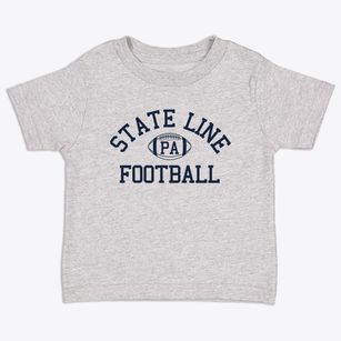 State Line Pennsylvania Football Toddler T-Shirt