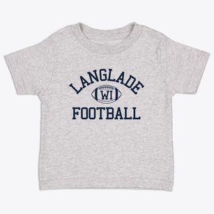 Langlade Wisconsin Football Toddler T-Shirt