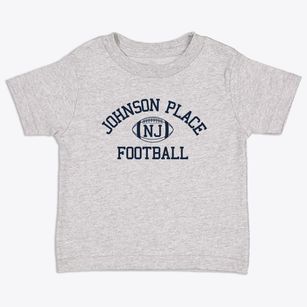 Johnson Place New Jersey Football Toddler T-Shirt