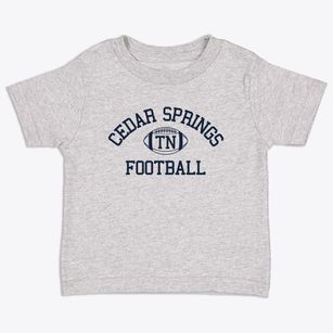 Cedar Springs Tennessee Football Toddler T-Shirt