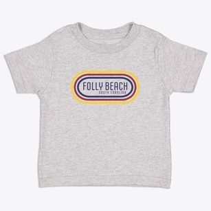 Folly Beach South Carolina Color Loop Toddler T-Shirt