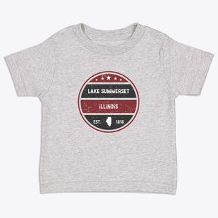 Lake Summerset Illinois Americana Toddler T-Shirt