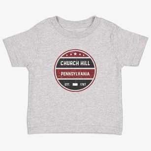 Church Hill Pennsylvania Americana Toddler T-Shirt