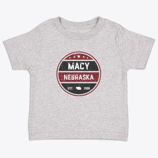 Macy Nebraska Americana Toddler T-Shirt
