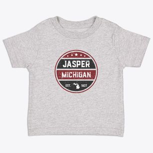 Jasper Michigan Americana Toddler T-Shirt