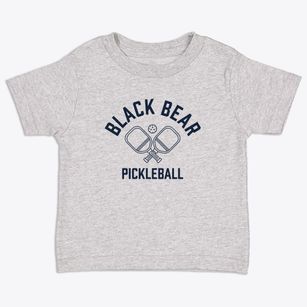 Black Bear Oklahoma Pickleball Toddler T-Shirt