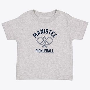 Manistee Michigan Pickleball Toddler T-Shirt