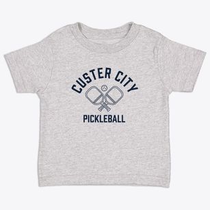 Custer City Oklahoma Pickleball Toddler T-Shirt