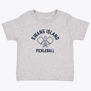 Swans Island Maine Pickleball Toddler T-Shirt
