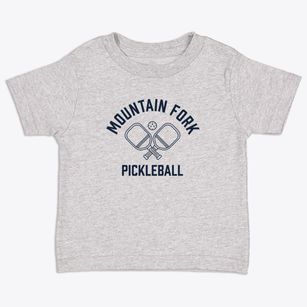 Mountain Fork Arkansas Pickleball Toddler T-Shirt
