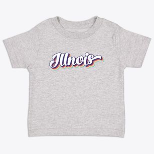  Illinois Retro Candy Vibes Toddler T-Shirt