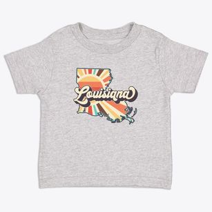  Louisiana Retro Art Toddler T-Shirt