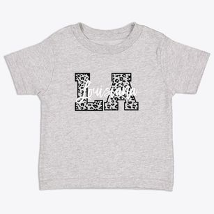  Louisiana Leopard Text Toddler T-Shirt