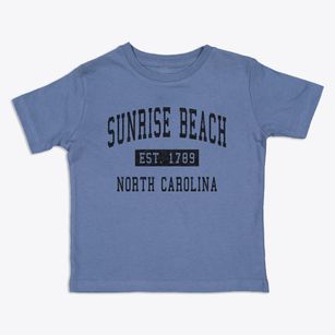 Sunrise Beach North Carolina Classic Established Toddler T-Shirt