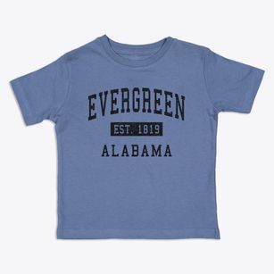 Evergreen Alabama Classic Established Toddler T-Shirt