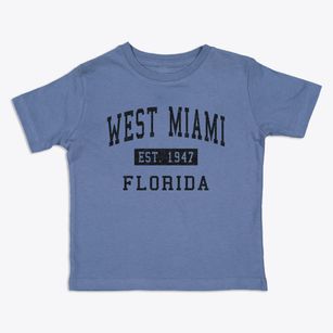 West Miami Florida Classic Established Toddler T-Shirt