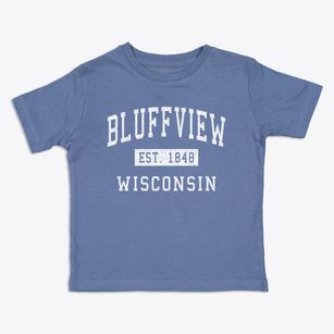 Bluffview Wisconsin Classic Established Toddler T-Shirt