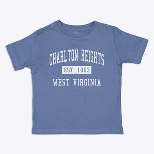 Charlton Heights West Virginia Classic Established Toddler T-Shirt