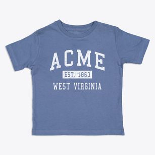 Acme West Virginia Classic Established Toddler T-Shirt