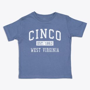 Cinco West Virginia Classic Established Toddler T-Shirt