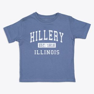 Hillery Illinois Classic Established Toddler T-Shirt