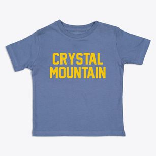 Crystal Mountain Michigan Classic Block Toddler T-Shirt