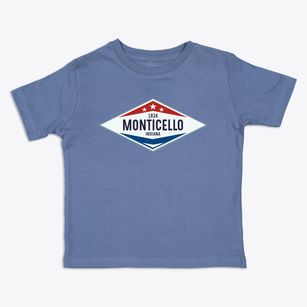 Monticello Indiana Diamond Star Toddler T-Shirt