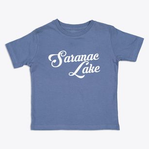 Saranac Lake New York Vintage Team Toddler T-Shirt