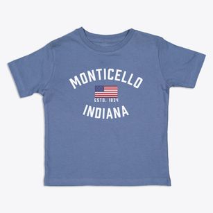 Monticello Indiana Patriot Toddler T-Shirt
