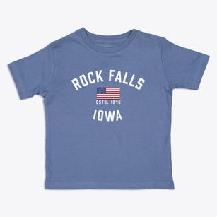 Rock Falls Iowa Patriot Toddler T-Shirt
