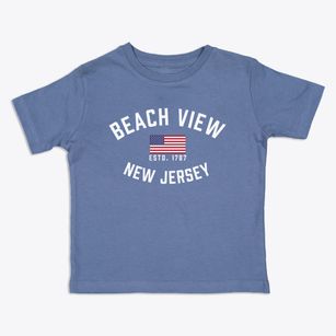 Beach View New Jersey Patriot Toddler T-Shirt
