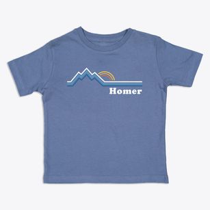 Homer Alaska Mountain View Toddler T-Shirt