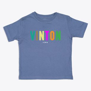 Vinton Iowa Color Pop Toddler T-Shirt