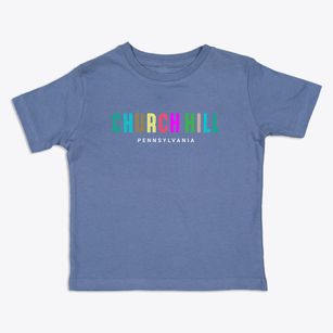 Church Hill Pennsylvania Color Pop Toddler T-Shirt