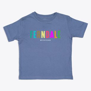 Ferndale Michigan Color Pop Toddler T-Shirt