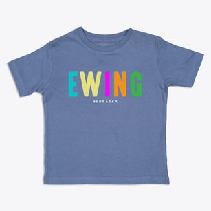 Ewing Nebraska Color Pop Toddler T-Shirt