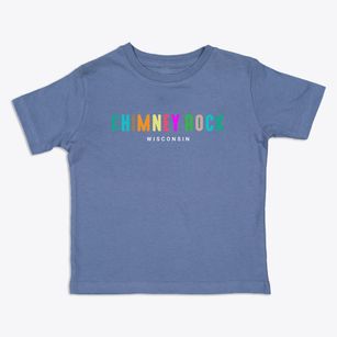Chimney Rock Wisconsin Color Pop Toddler T-Shirt